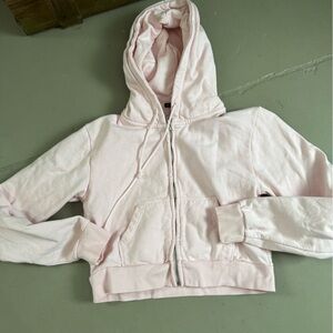 Brandy Melville pink zip up hoodie